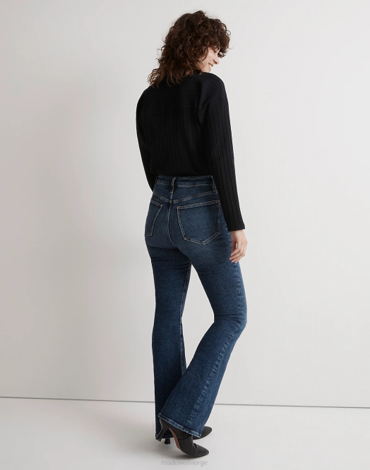 Madewell klær alvord vask kvinner curvy skinny flare jeans: instacozy utgave 260F1083