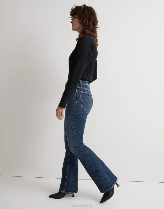 Madewell klær alvord vask kvinner curvy skinny flare jeans: instacozy utgave 260F1083