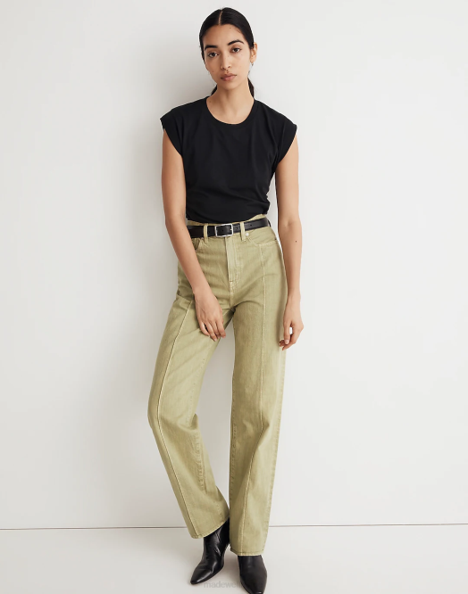 Madewell klær artisjokk kvinner baggy straight jeans: plaggfarget utgave 260F2580