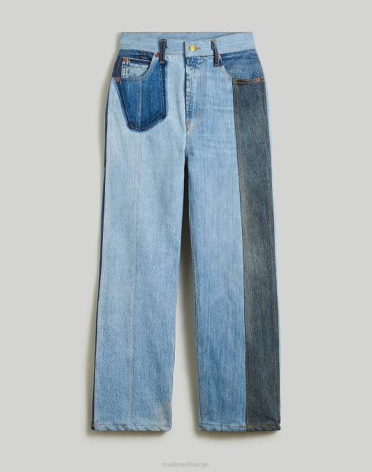 Madewell klær blandet vintage indigo kvinner b sider vintage omarbeidet plein jeans 260F1340