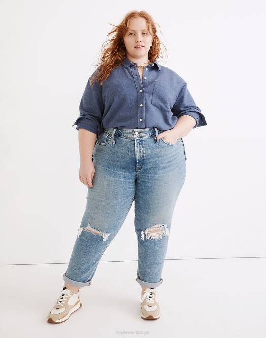 Madewell klær cadel vask kvinner the plus girljean: ripped edition 260F2571