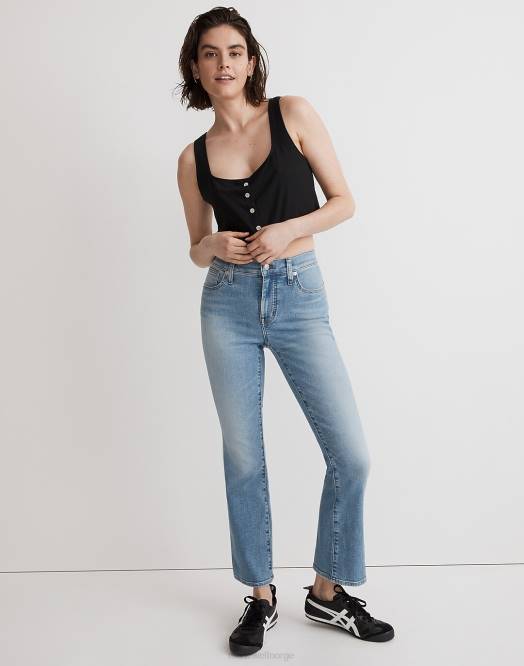 Madewell klær carey vask kvinner spark ut crop jeans 260F1107