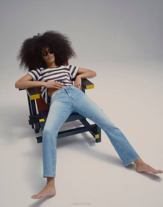 Madewell klær carey vask kvinner spark ut crop jeans 260F1107