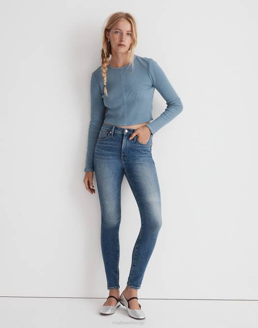 Madewell klær cayer vask kvinner 10'' skinny-jeans med høy vekst 260F1114