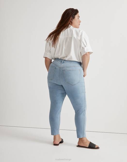 Madewell klær charlemont vask kvinner pluss 10-tommers skinny crop-jeans med høy stige 260F2534