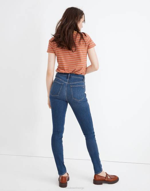 Madewell klær coronet vask kvinner 10'' skinny-jeans med høy vekst 260F2559