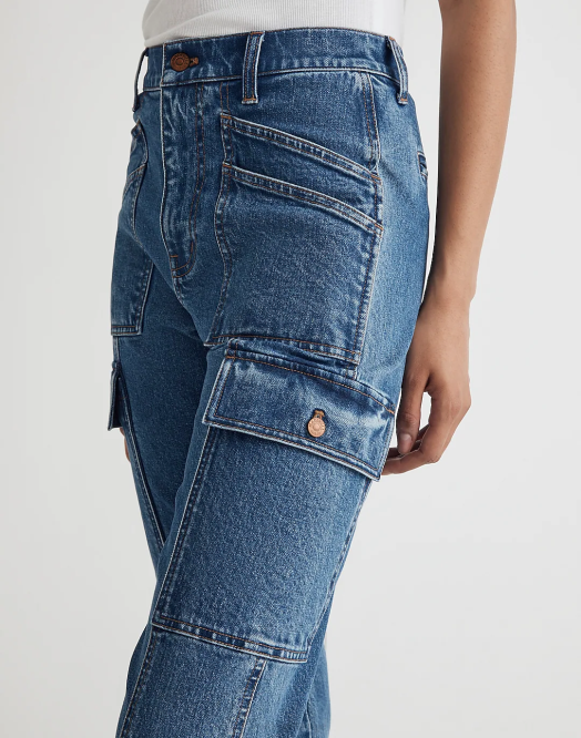Madewell klær densmore vask kvinner straight cargo-jean fra 90-tallet 260F2500