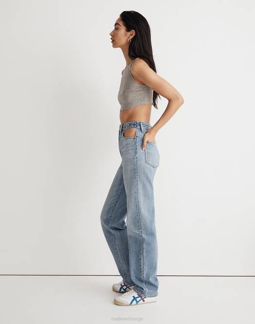 Madewell klær donnan vask kvinner molly dickson cutout baggy straight jeans 260F1067