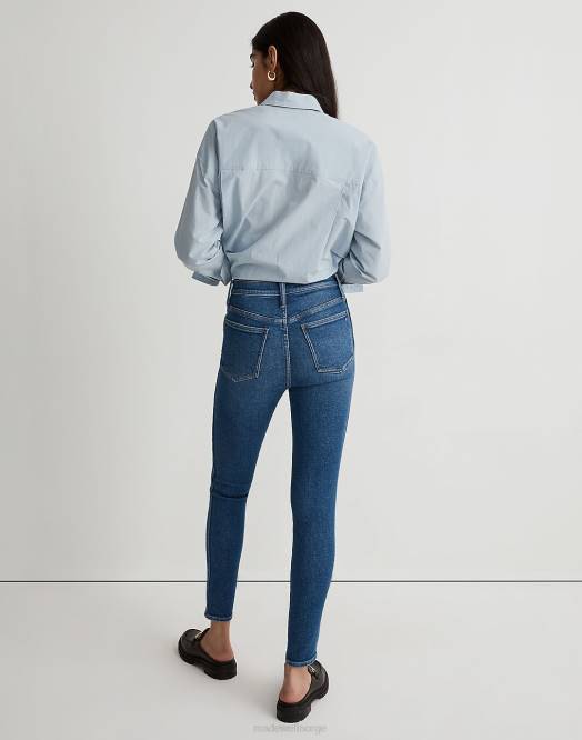 Madewell klær eardley vask kvinner 10'' skinny-jeans med høy vekst 260F2542