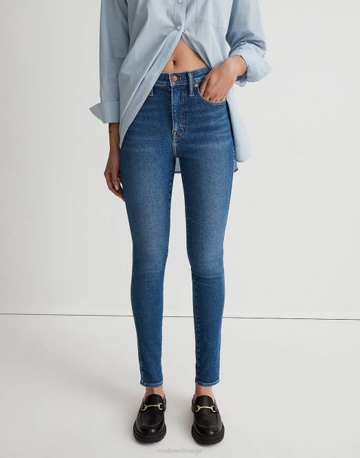 Madewell klær eardley vask kvinner 10'' skinny-jeans med høy vekst 260F2542