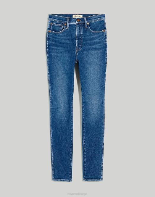Madewell klær eardley vask kvinner 10'' skinny-jeans med høy vekst 260F2542