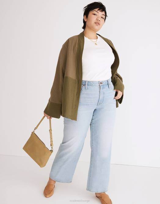 Madewell klær edmunds vask kvinner pluss perfekt vintage wide-leg crop jean 260F2463