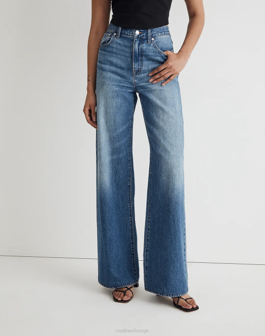 Madewell klær fannin vask kvinner jeans med supervide ben 260F2477