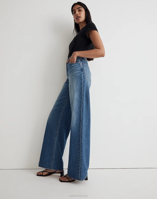 Madewell klær fannin vask kvinner jeans med supervide ben 260F2477