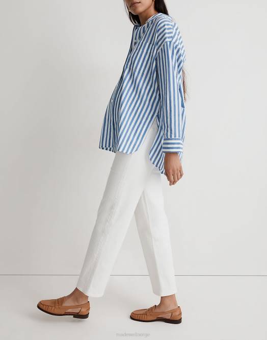 Madewell klær flis hvit kvinner barsel over-magen perfekt vintage straight jeans 260F2536