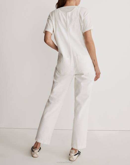Madewell klær flis hvit kvinner overalls med kengurulomme for gravide 260F2518