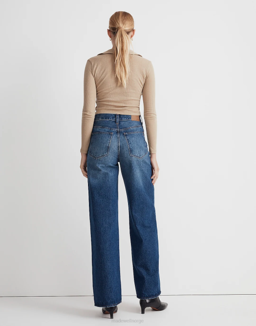 Madewell klær halleran vask kvinner jeans med supervide ben 260F1056