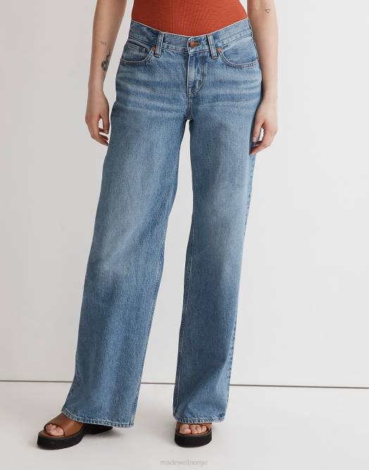 Madewell klær hovedvisningsvask kvinner lave jeans med supervide ben 260F2497