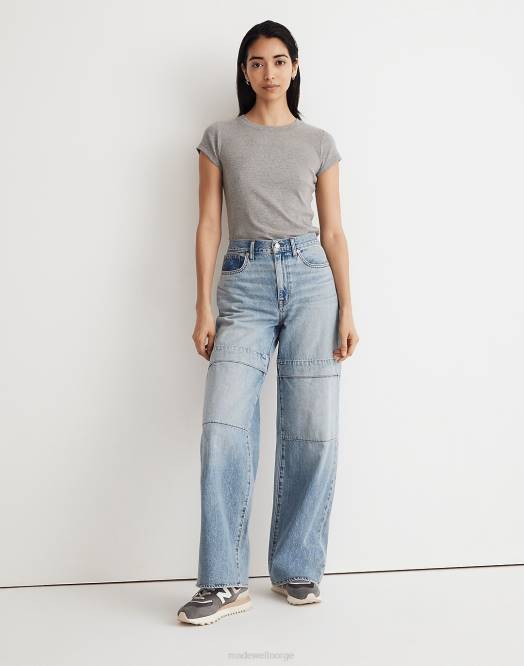 Madewell klær larkins vask kvinner jeans med supervide ben 260F2487