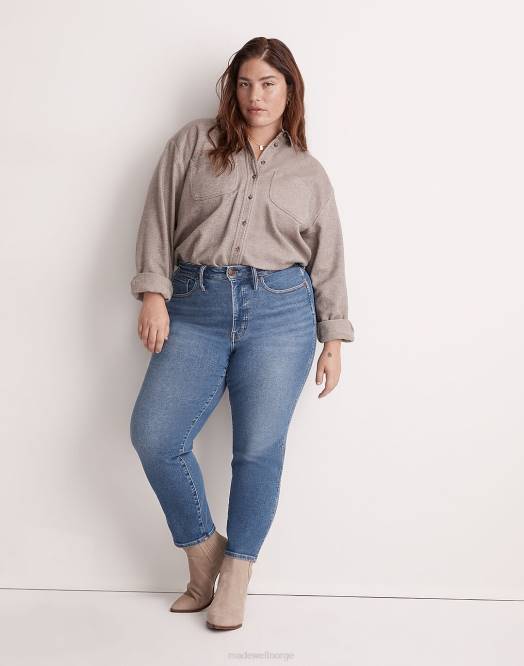 Madewell klær leiside vask kvinner pluss buede stovepipe-jeans 260F2544