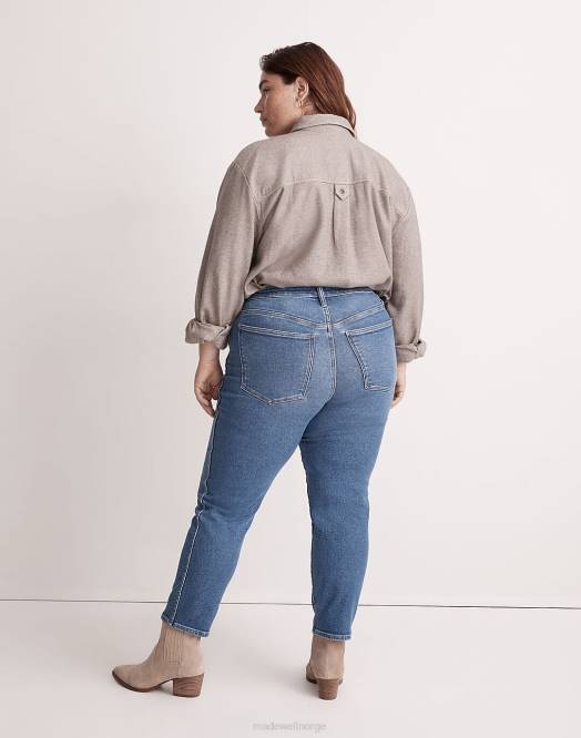 Madewell klær leiside vask kvinner pluss buede stovepipe-jeans 260F2544