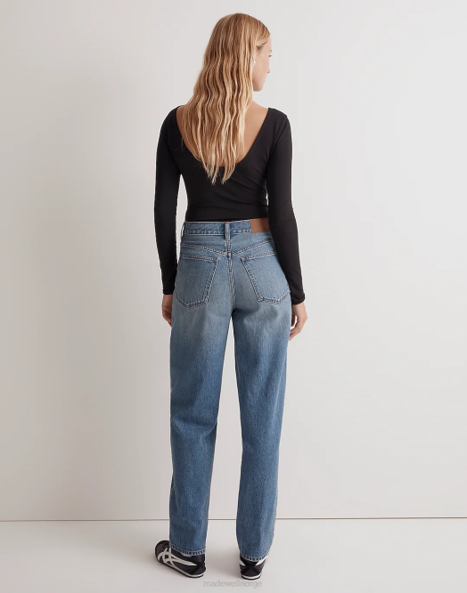 Madewell klær letica vask kvinner baggy straight jeans 260F1073