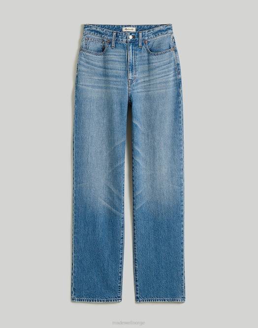 Madewell klær letica vask kvinner kurvede, baggy straight jeans 260F1095