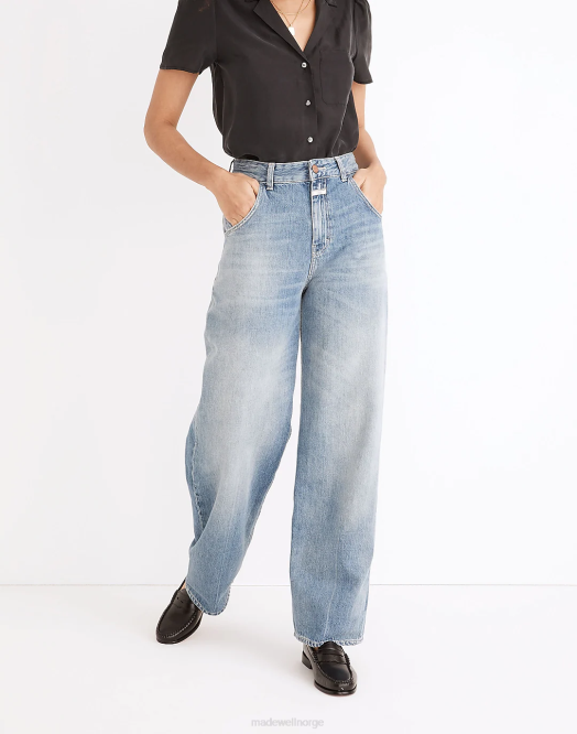 Madewell klær mellomblå mbl kvinner lukkede edison jeans mid vintage 260F1412