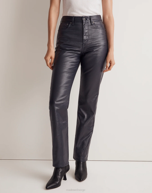Madewell klær midnattsblå folie kvinner straight jeans fra 90-tallet 260F1144