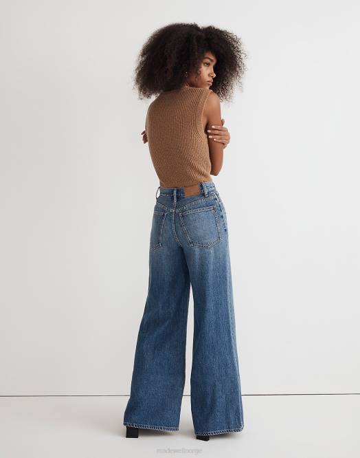 Madewell klær montauk vask kvinner jeans med ekstra vide ben 260F2577
