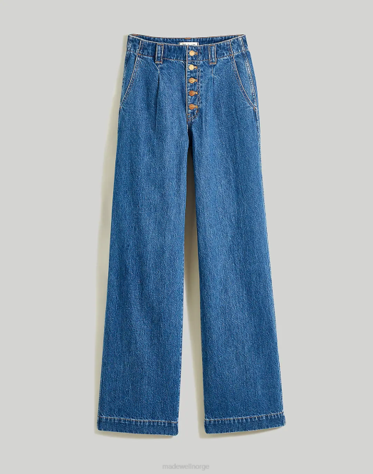 Madewell klær myler vask kvinner jeans med supervide ben 260F1130