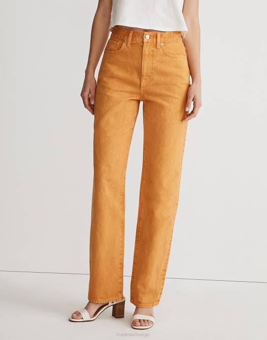 Madewell klær oker freskomaleri kvinner baggy straight jeans: plaggfarget utgave 260F1078