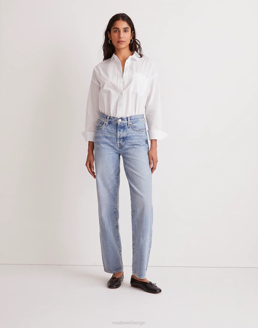 Madewell klær olvera vask kvinner lavtslengde rette jeans 260F1120