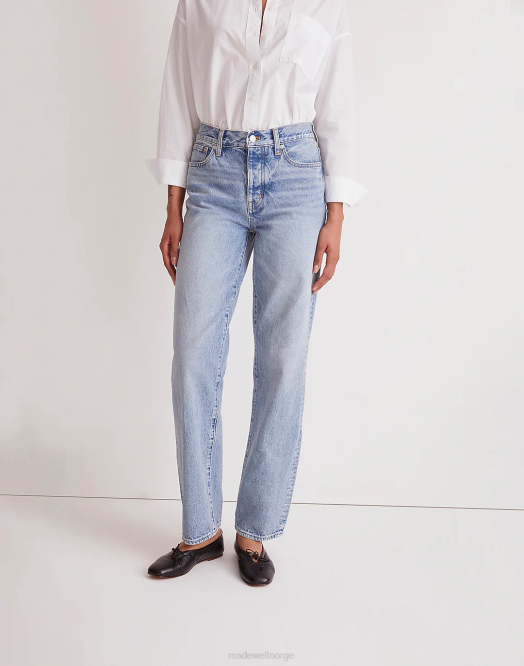 Madewell klær olvera vask kvinner lavtslengde rette jeans 260F1120