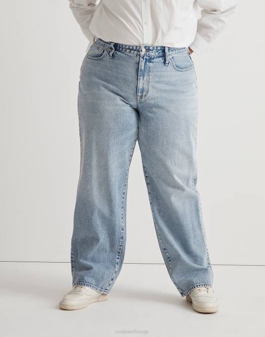 Madewell klær olvera vask kvinner pluss baggy straight jeans 260F2461