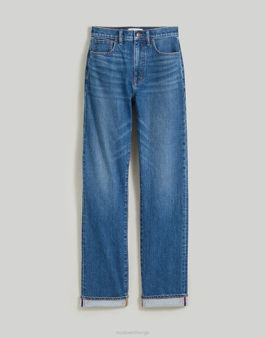 Madewell klær penwood vask kvinner straight jean fra 90-tallet: bcrf selvedge-utgave 260F1061