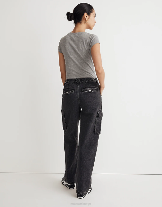 Madewell klær ranney vask kvinner lavtslengde straight cargo-jeans 260F2499