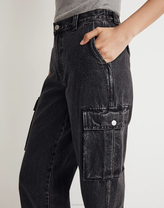 Madewell klær ranney vask kvinner lavtslengde straight cargo-jeans 260F2499