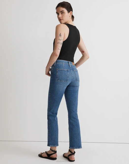 Madewell klær saywell vask kvinner spark ut crop jeans 260F2508
