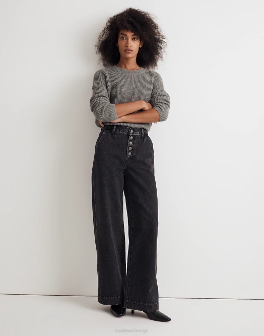 Madewell klær selwick vask kvinner jeans med supervide ben 260F1057