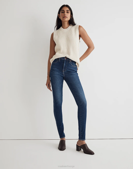 Madewell klær smithley vask kvinner 10'' skinny-jeans med høy vekst 260F1116