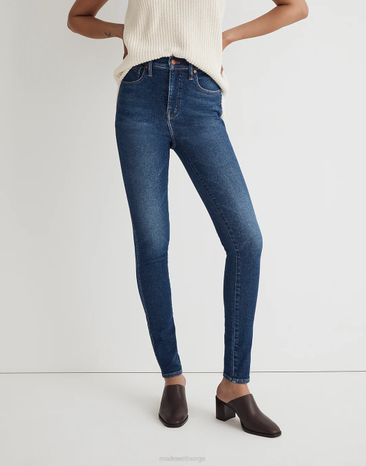Madewell klær smithley vask kvinner 10'' skinny-jeans med høy vekst 260F1116