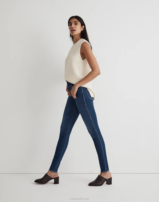 Madewell klær smithley vask kvinner 10'' skinny-jeans med høy vekst 260F1116
