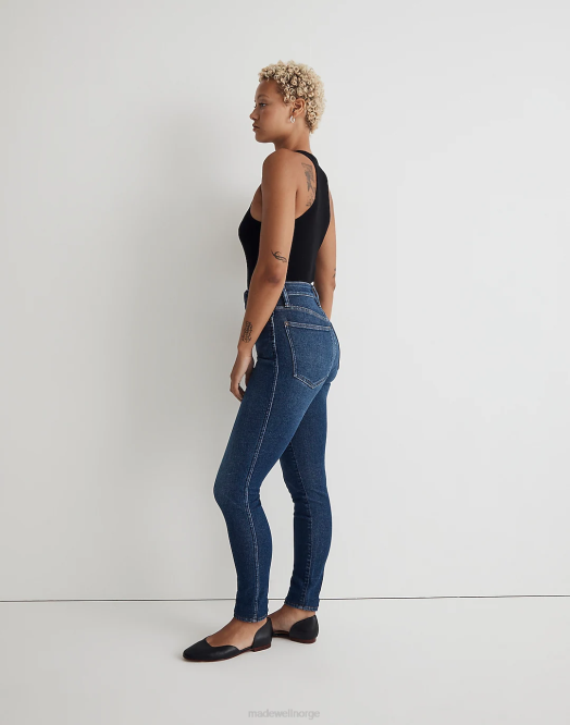 Madewell klær smithley vask kvinner svingete 10'' skinny-jeans med høy vekst 260F2488