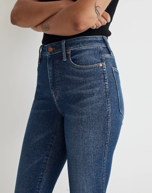 Madewell klær smithley vask kvinner svingete 10'' skinny-jeans med høy vekst 260F2488
