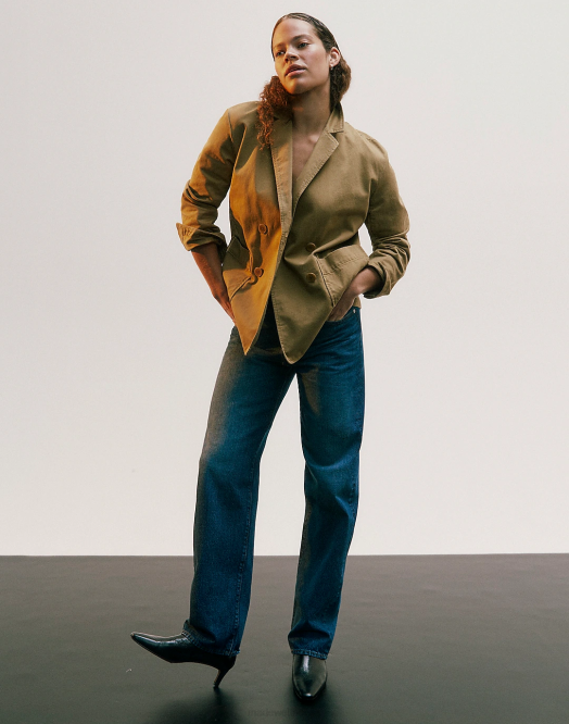 Madewell klær stoughton vask kvinner lavtslengde rette jeans 260F2491