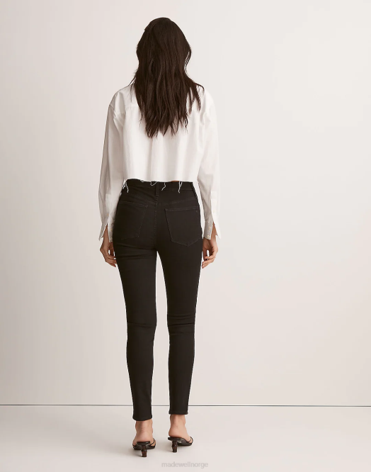 Madewell klær svart frost kvinner 10'' skinny-jeans med høy vekst 260F1115