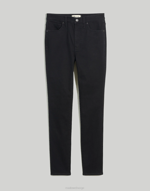 Madewell klær svart frost kvinner 10'' skinny-jeans med høy vekst 260F1115