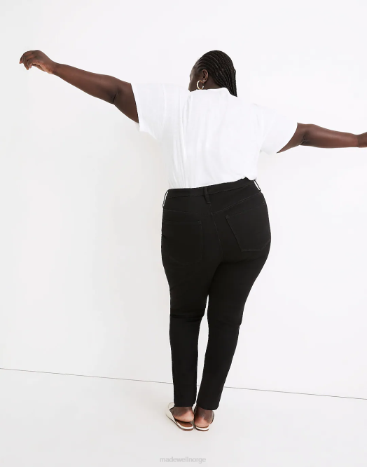 Madewell klær svart frost kvinner pluss 10-tommers skinny-jeans med høy stige: instacozy-utgave 260F2572
