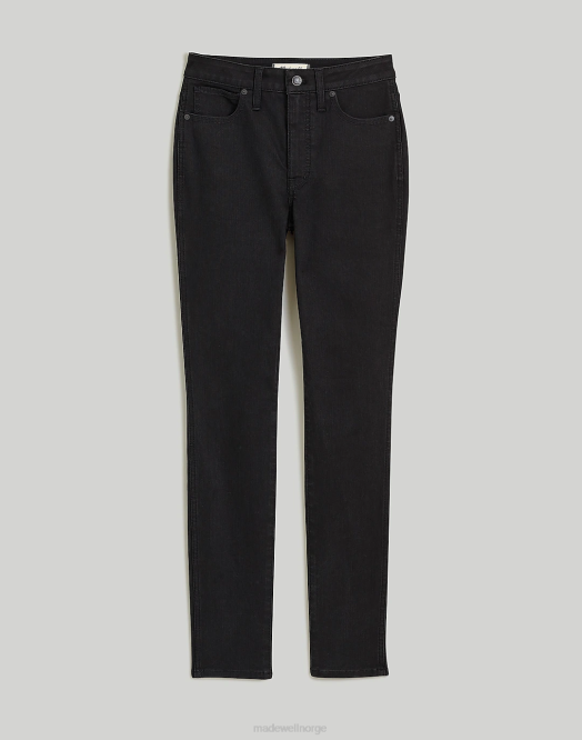Madewell klær svart frost kvinner svingete 10'' skinny-jeans med høy vekst 260F1098